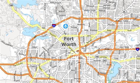 fort worth distance|map of north fort worth.